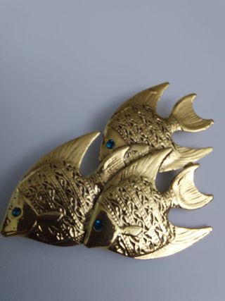 Broche peces joyas bisutería mujer hombre regalo