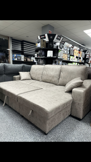 Sofá chaise longue beige y gris Nuevos a estrenar!