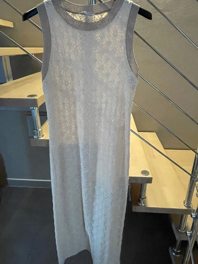 Abito lungo Zara beige