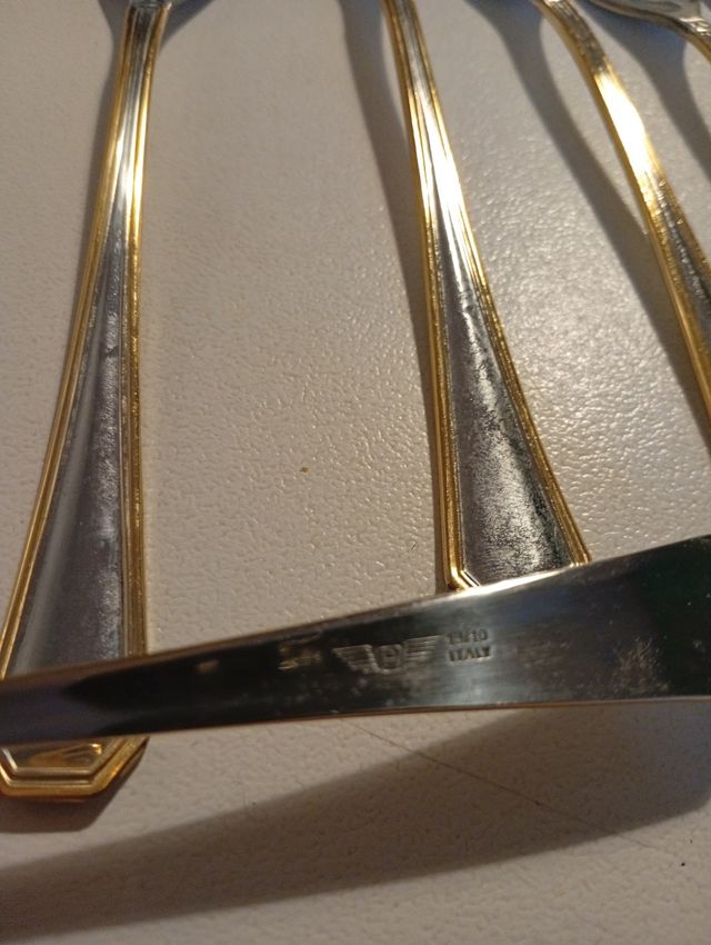 10 Tenedores de pescado - acero inoxidable