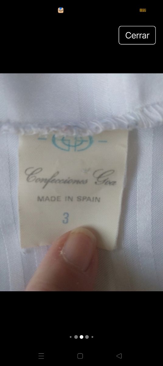 Pijama satinado raso blanco