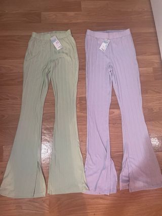 Pantalones acampanados XS-S