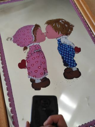 Specchio vintage bimbi