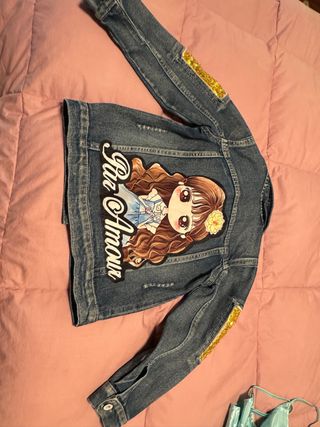 Chaqueta vaquera niña, talla XS (4/6)