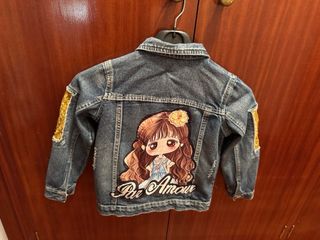Chaqueta vaquera niña, talla XS (4/6)