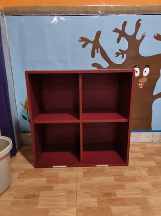 Estantería infantil Ikea KALLAX azul, 4 unidades.