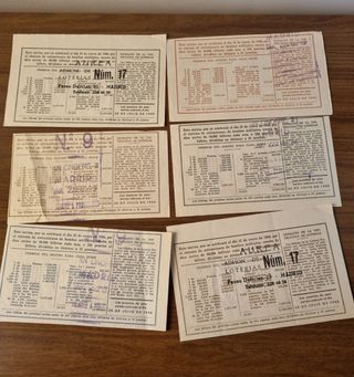 6 Decimos Lotería 1966