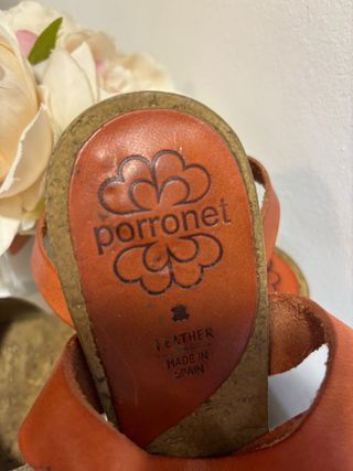 Sandalias Porronet 36 - Marrón Dorado