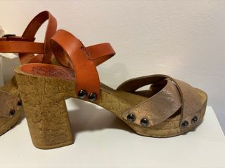 Sandalias Porronet 36 - Marrón Dorado
