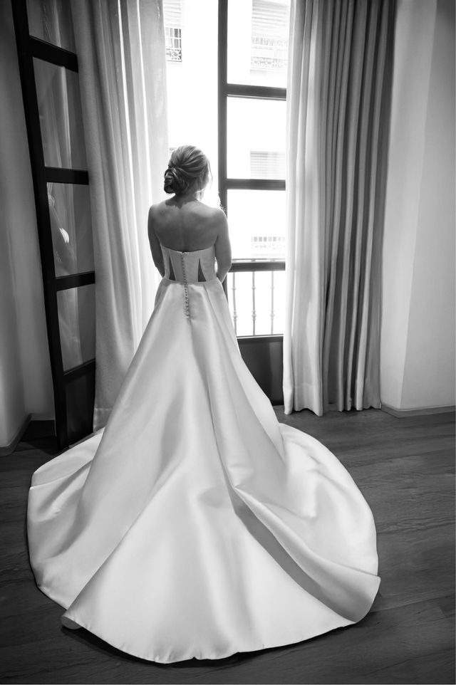Vestido novia blanco - elegante