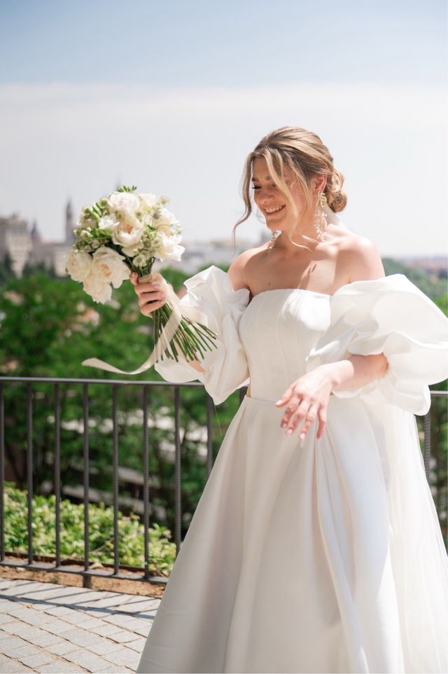 Vestido novia blanco - elegante
