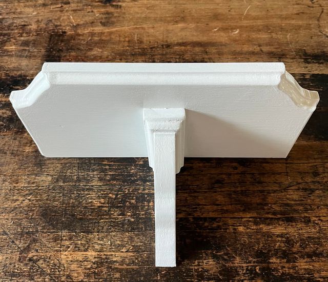 Mensola shabby chic bianca in MDF