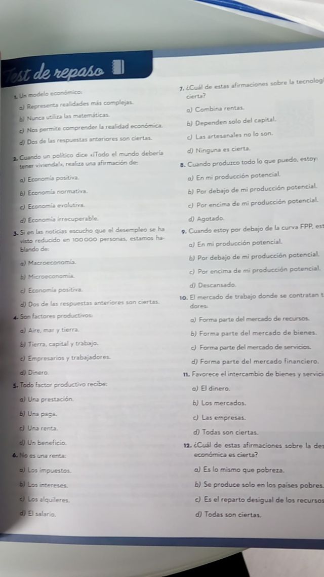 Economía y emprendimiento 4.º ESO