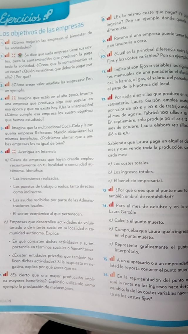 Economía y emprendimiento 4.º ESO