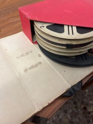 Lote proyectores y películas antiguas