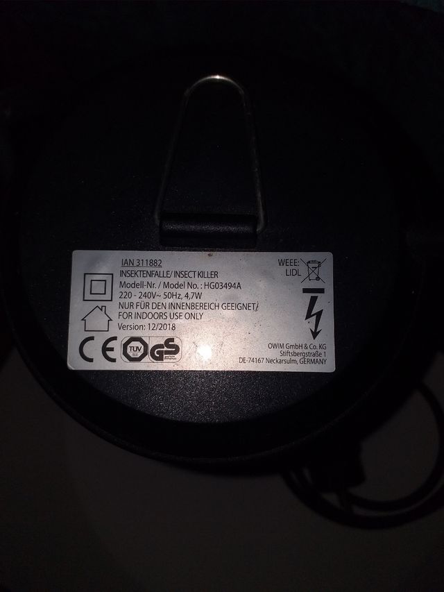 Mata mosquitos eléctrico