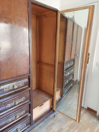 Armario vintage madera - Dormitorio