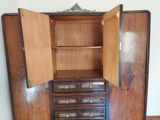 Armario vintage madera - Dormitorio