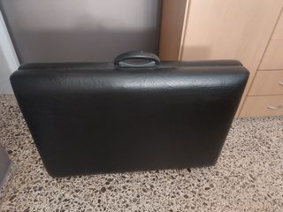 Camilla masaje plegable negra