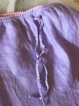 Falda midi lila - cintura elástica