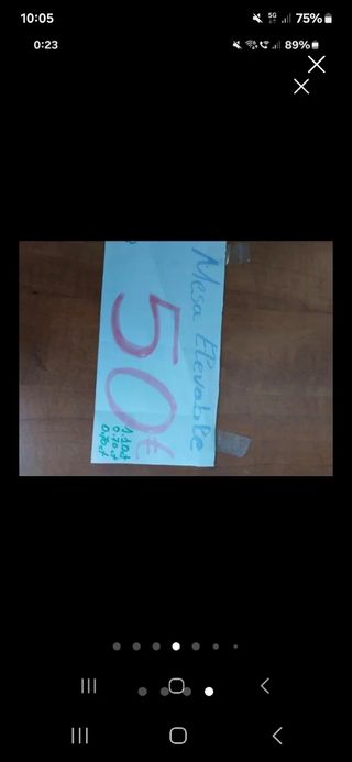 MESA ELEVABLE DE MADERA