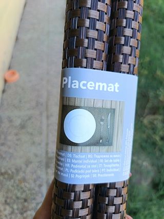 2 Tovagliette Marroni in Plastica
