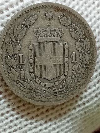 2 Monete Argento Regno Italia 1886-1887