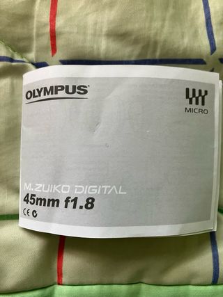 Objetivo Olympus M.Zuiko 45mm f1.8