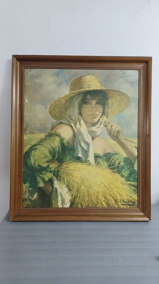 Cuadro antiguo - Figura campesina