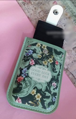 Tarjetero floral - Porta tarjetas