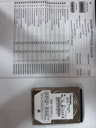 Disco Duro Toshiba MK2555GSX 250GB