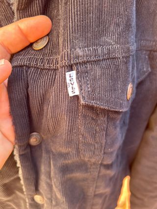 Chaqueta levis negra con forro interior de borrego