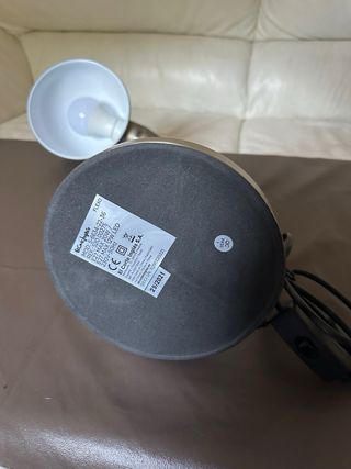 Lámpara escritorio metal gris