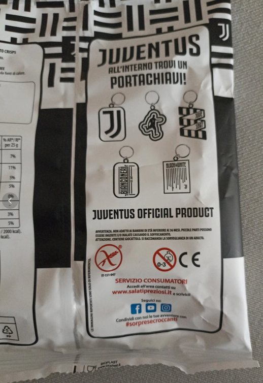 Portachiavi Juventus - Salati Preziosi