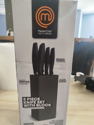Set Coltelli MasterChef 5pz con Ceppo