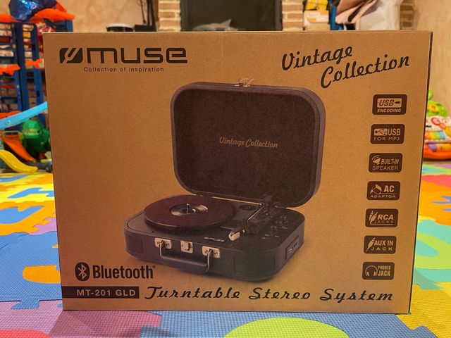 Tocadiscos Muse Vintage Collection MT-201 GLD