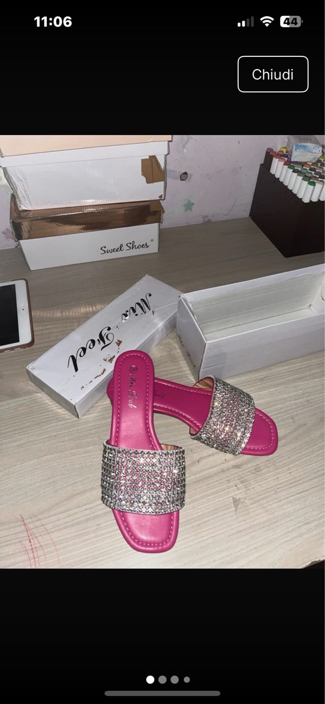 Sandali Sweet Shoes glitter rosa n.36
