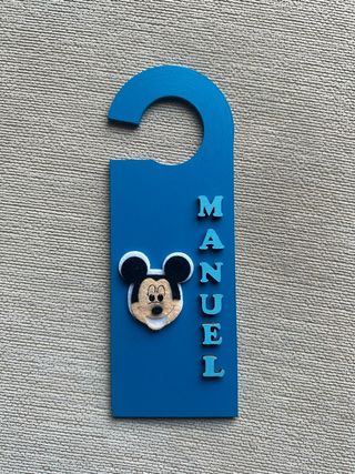 Placa Porta Mickey - Manuel