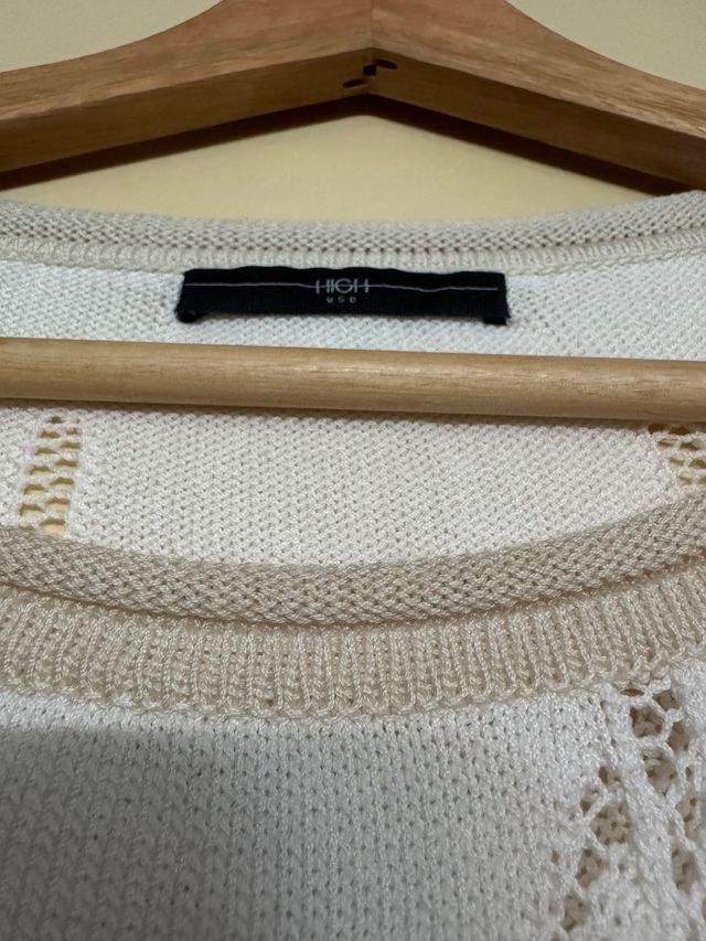 Jersey HIGH beige y blanco