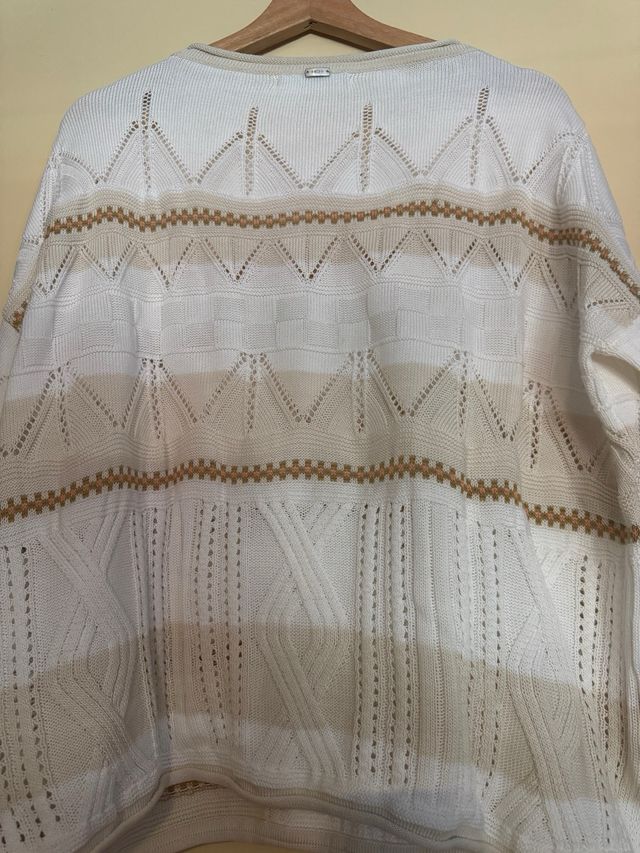 Jersey HIGH beige y blanco