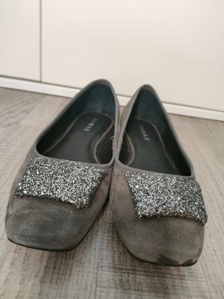 Bailarinas Jonak gris-plata
