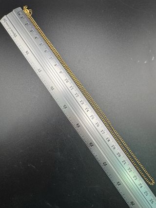 011-02-00307 CADENA BARBADA 50CM ORO 18K