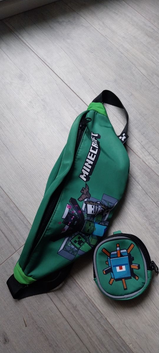 Riñonera y Monedero MINECRAFT