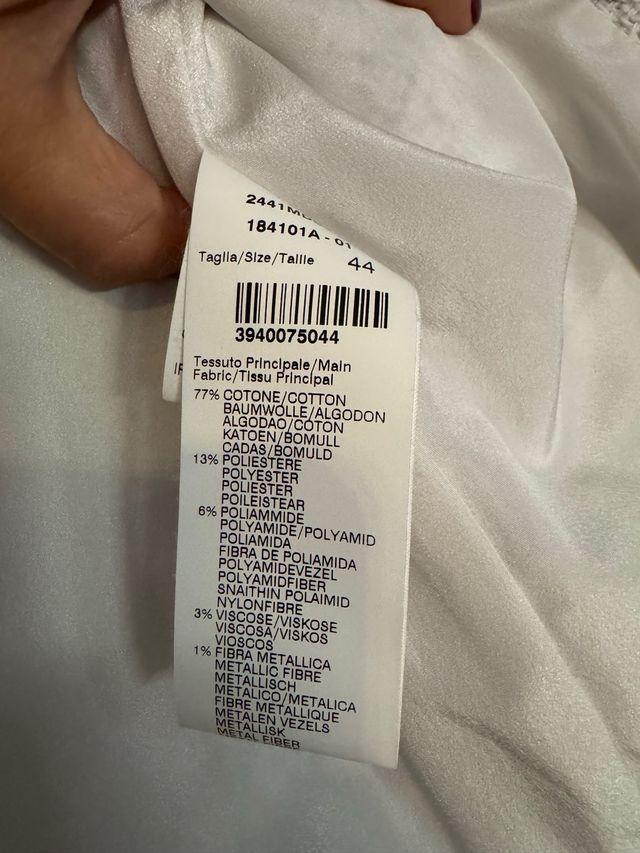 Chaqueta ISGM tweed blanca y gris