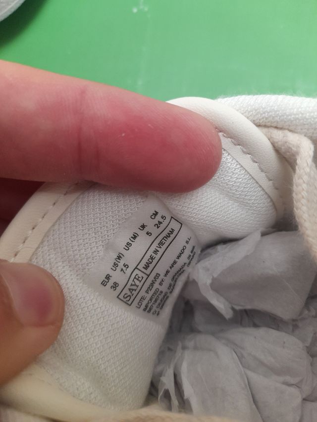 Zapatillas SAYE blancas y verdes