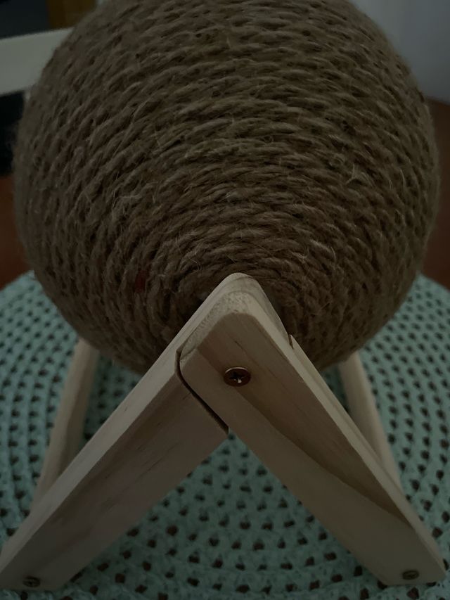 Rascador gato bola yute-madera