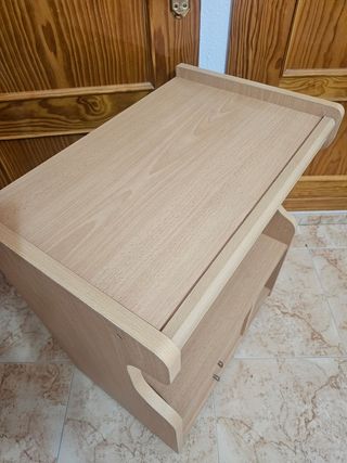 Mesa TV 2 cajones - Madera clara