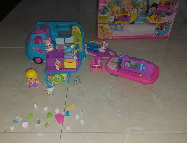 Pinypon Ambulancia Mascotas +  caja original