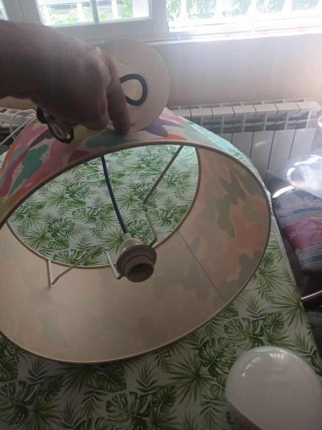 Lámpara techo tulipa multicolor