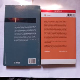 Lote 2 libros "Novela Negra Histórica"